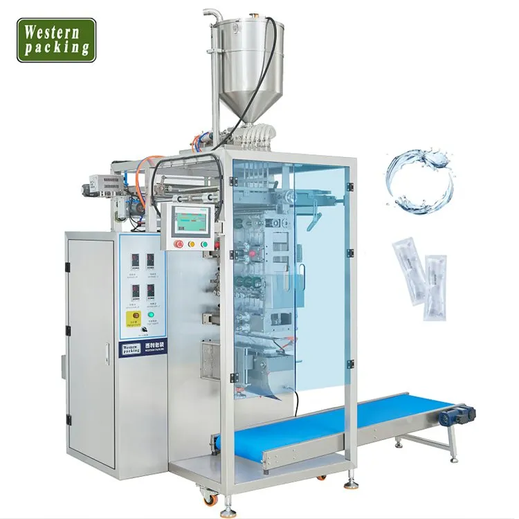 10 लेन लिक्विड 4 साइड सीलिंग पाउच पैकेजिंग मशीन