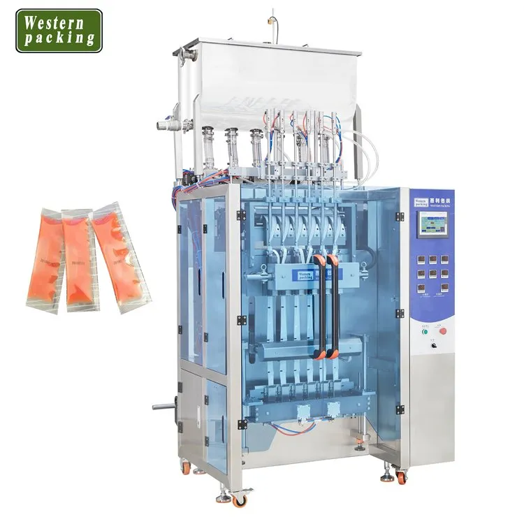 मल्टीलेन थ्री साइड पाउच जेली पैकिंग मशीन