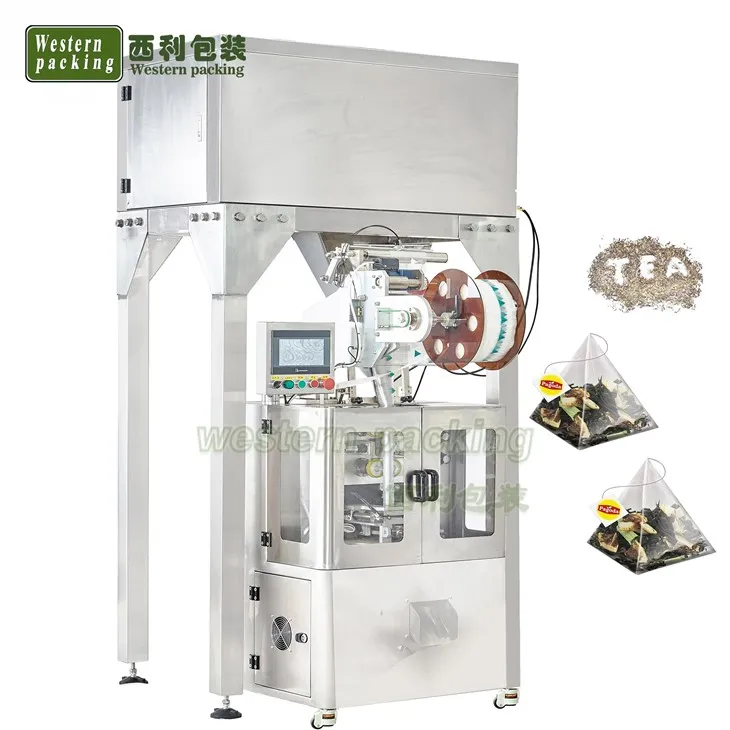 गैर-बुना नायलॉन पिरामिड चाय बैग पैकिंग मशीन