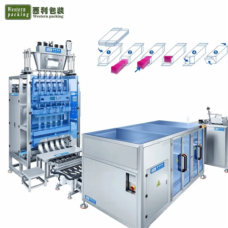 स्टिक पाउच पैकेट कार्टोनिंग मशीन