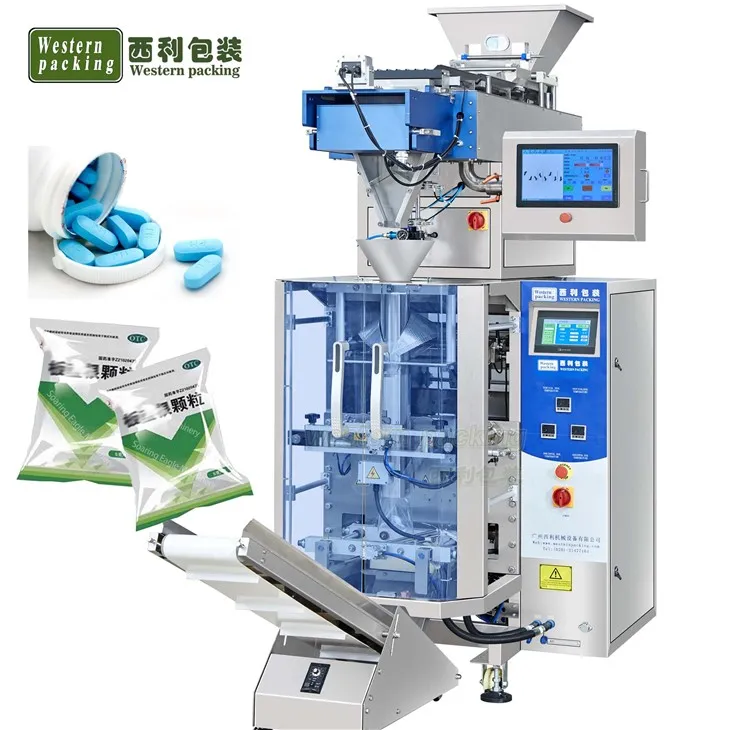 टैबलेट गोलियां पाउच गिनती और पैकिंग मशीन